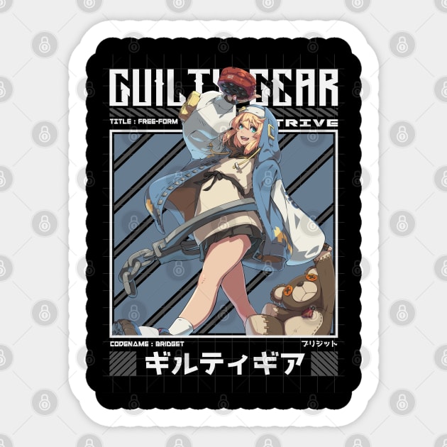 Bridget - Guilty Gear Strive Sticker by Arestration